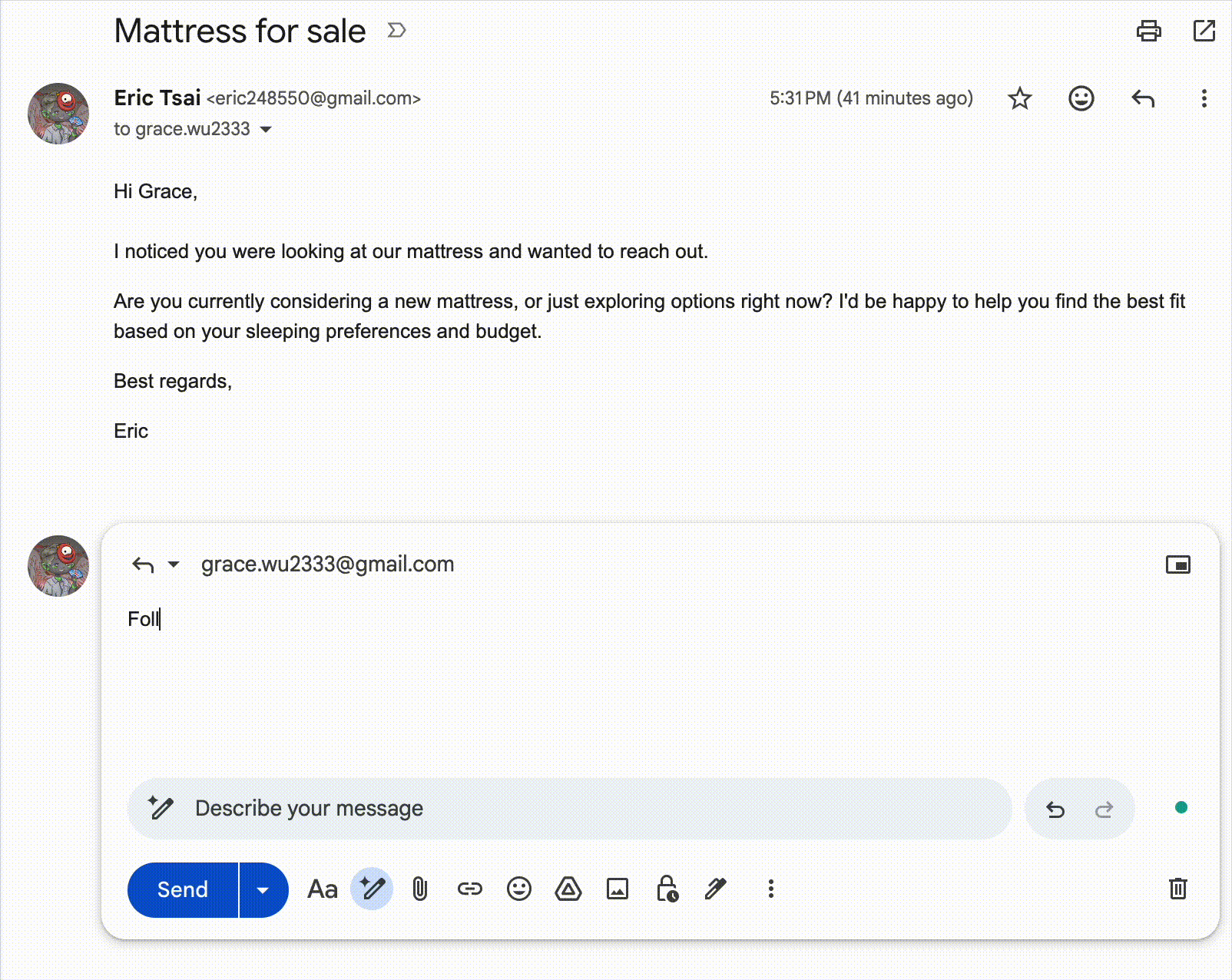 ComCom Gmail demo